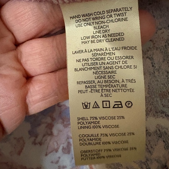 Anthropologie Pilcro The Hadley Velvet Relaxed Button-down Shirt in Pink Sz. 2X - Picture 14 of 14